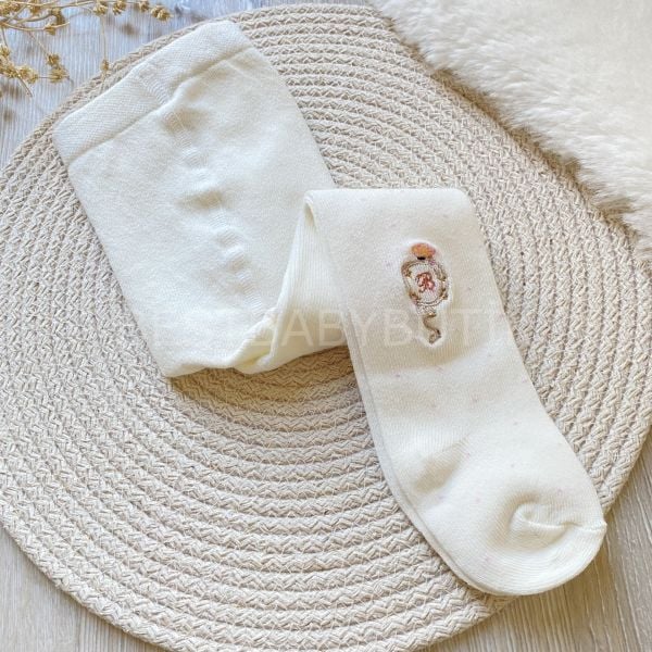 PREMİUM ÇİÇEK NAKIŞLI KÜLOTLU ÇORAP -ADET