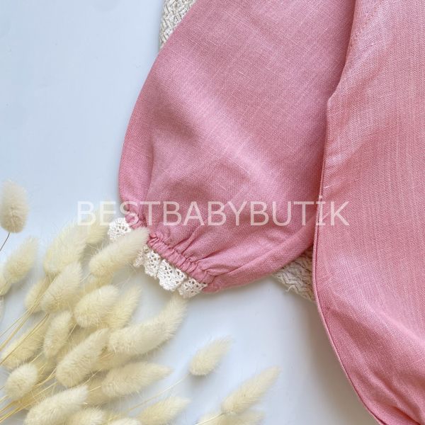 MİLENA DANTEL DETAYLI ÇORAPLI 3’LÜ ROMPER SET