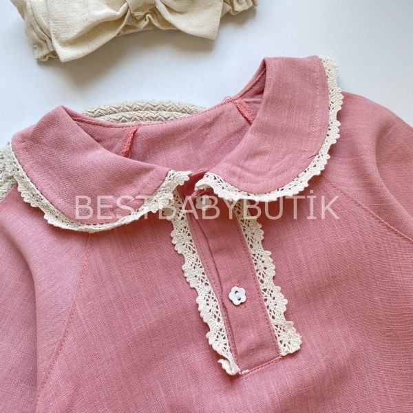 MİLENA DANTEL DETAYLI ÇORAPLI 3’LÜ ROMPER SET