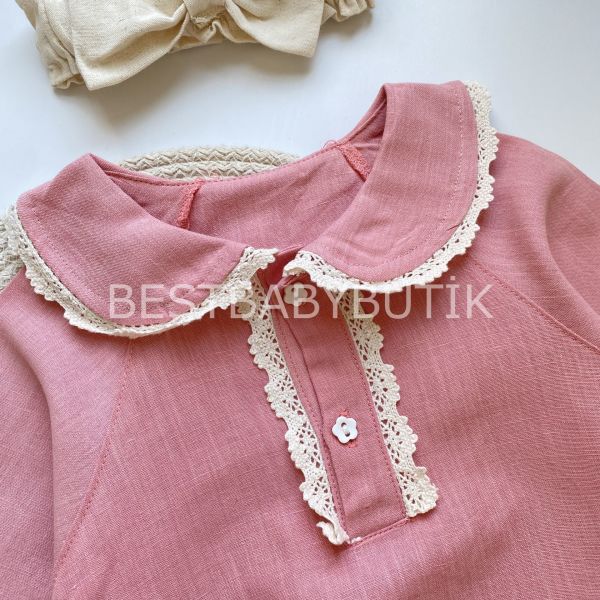MİLENA DANTEL DETAYLI ÇORAPLI 3’LÜ ROMPER SET