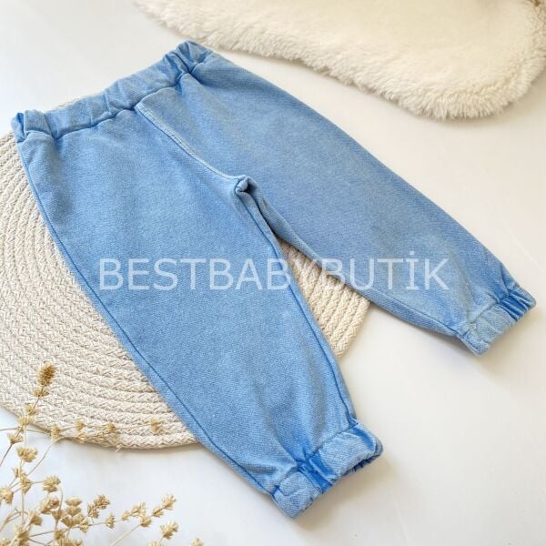 BEAR BASKI DETAYLI GÖMLEK YAKA PAMUK KOT LİKRALİ 2’Lİ TAKIM 18-24 AY