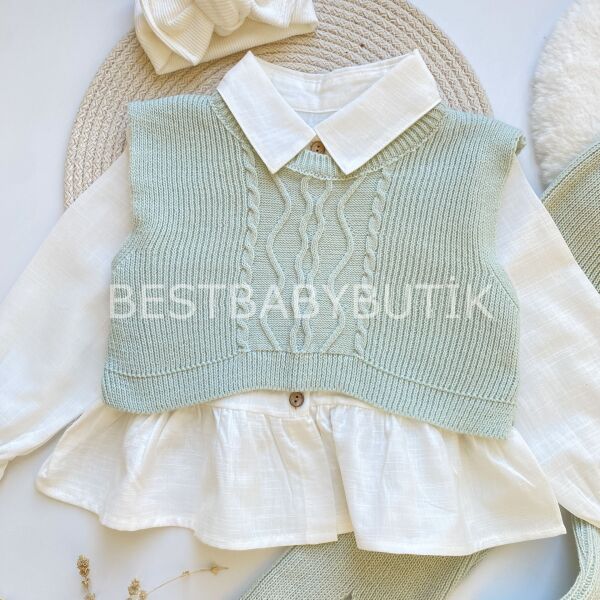 MİLA TRİKO CROP SÜVETERLİ 3’LÜ TAKIM 1 YAŞ