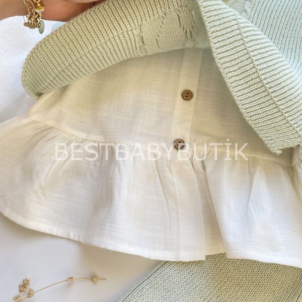 MİLA TRİKO CROP SÜVETERLİ 3’LÜ TAKIM 1 YAŞ
