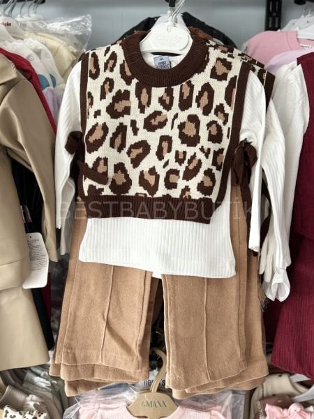 Leopar Süveterli 3’lü Takım
