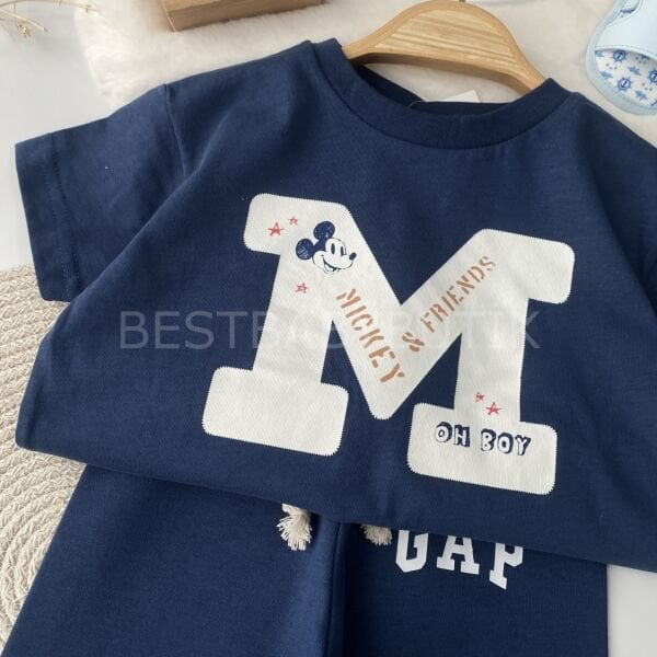 Premium Mickey Mause Sırt Baskılı Eşofman Takımı 6-9 AY