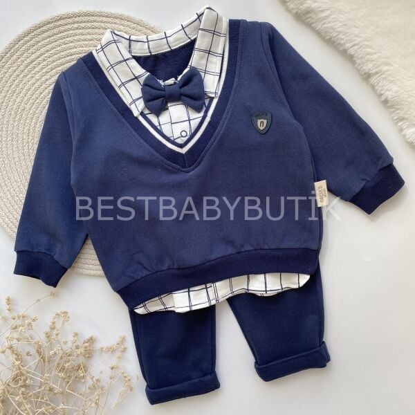 REVA PAPYON GÖMLEK YAKA DETAYLI 2’Lİ TAKIM