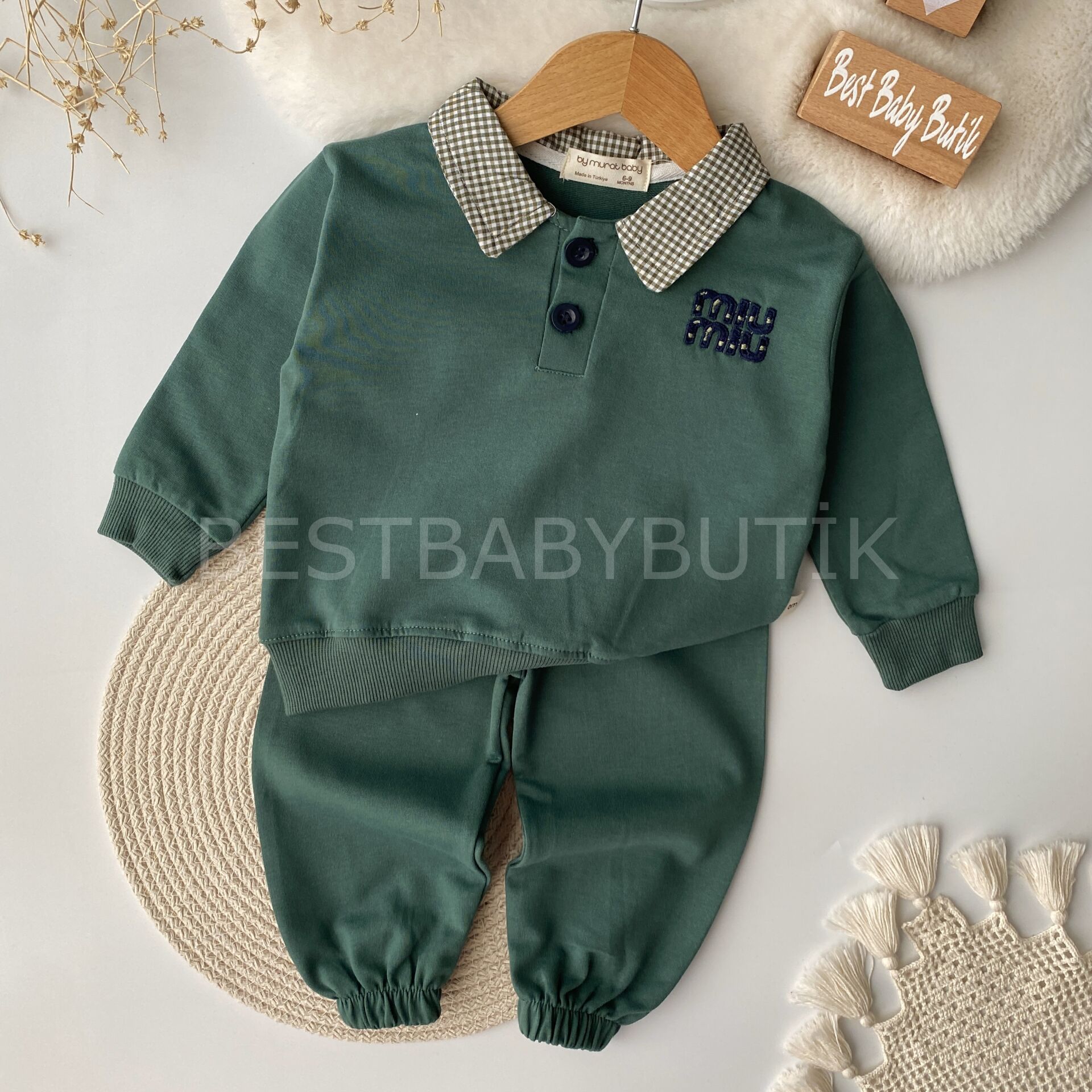 MUIMUI Polo Yaka Detaylı 2’Li Mevsimlik Takım