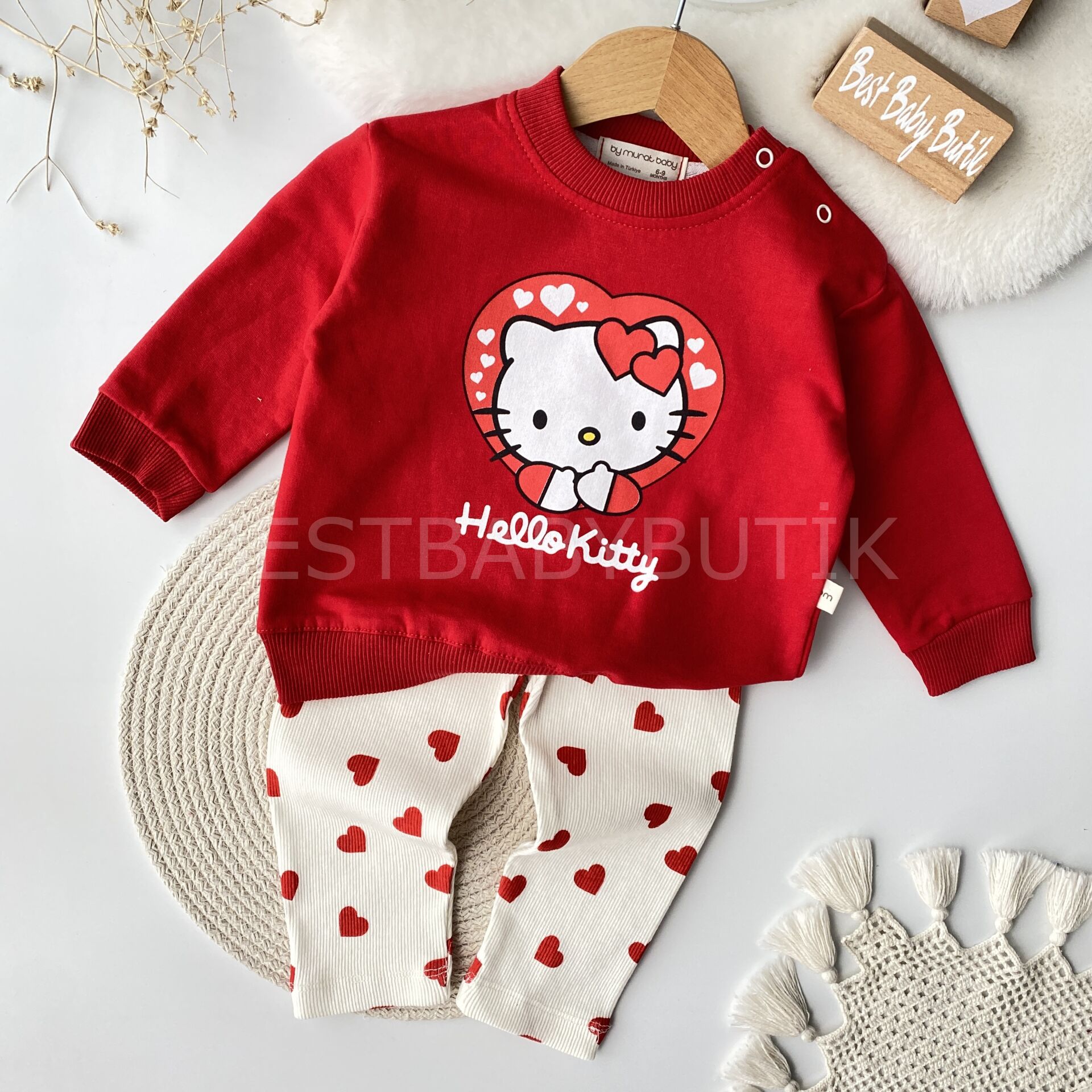 Hello Kitty Kalpli Mevsimlik Takım 6-9 AY
