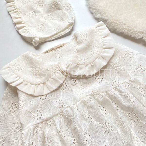 JASMİN FİSTO BEBE YAKA BERELİ ROMPER