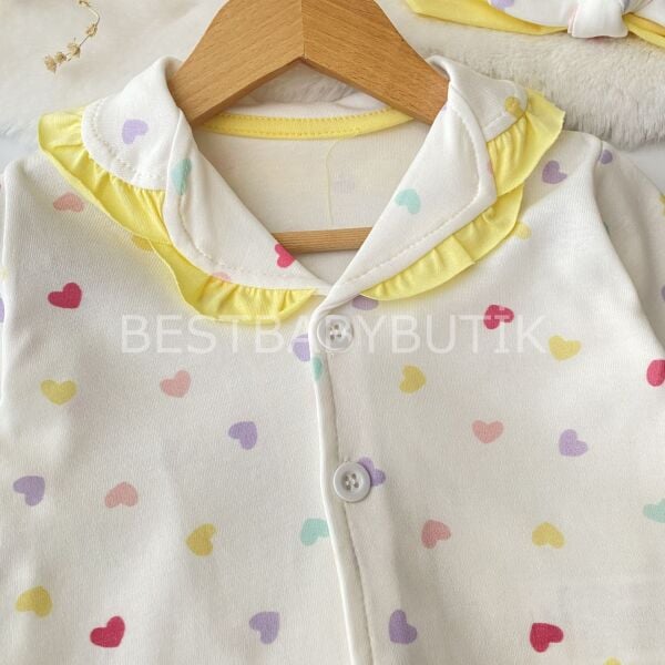 Kalpli Fırfırlı Bandanalı Pijama Takımı