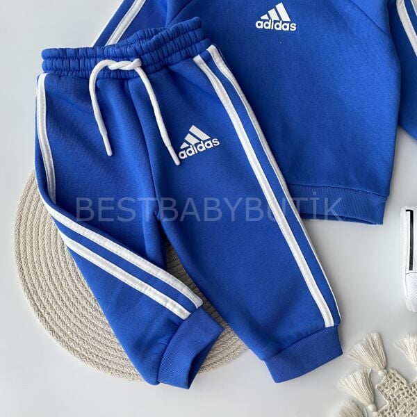 ADİDAS YAZI BASKILI A KALİTE EŞOFMAN TAKIMI -ŞARDONLU-