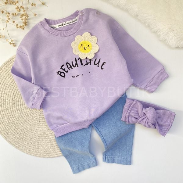 PAPATYALI %100 PAMUK KOT PANTOLONLU MEVSİMLİK 2’Lİ TAKIM