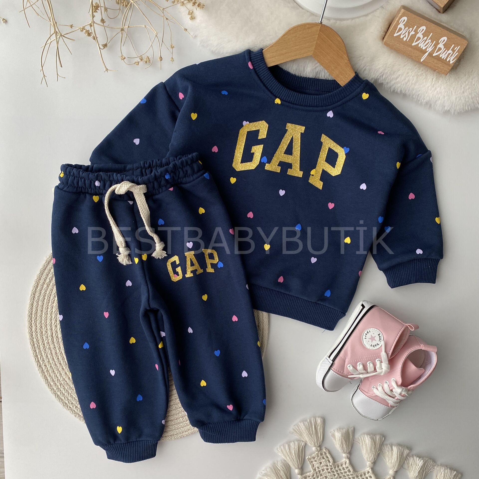 Premium GAP Renkli Kalpli Eşofman Takımı