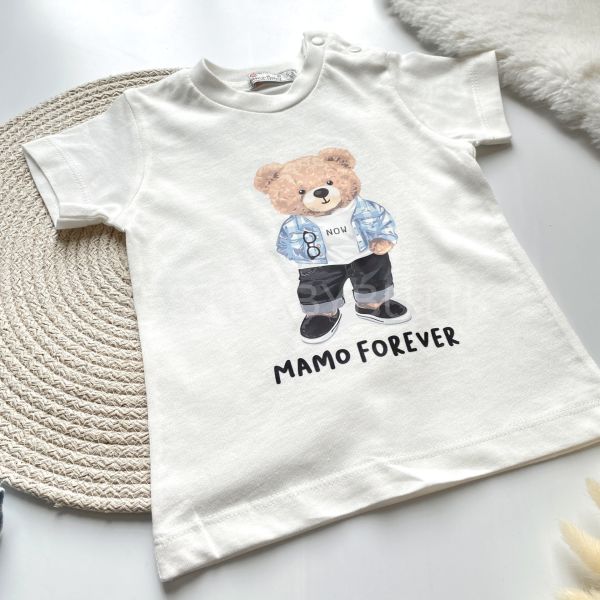 BEAR FOREVER PÖTİKARE GÖMLEK DETAYLI KOT PANTOLONLU 3’LÜ TAKIM