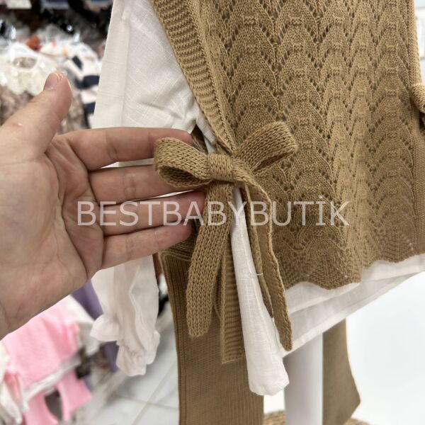 AMELİA SÜVETERLİ 3’LÜ TRİKO TAKIM 18 AY 86 CM