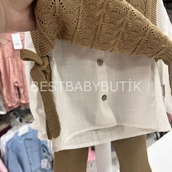 AMELİA SÜVETERLİ 3’LÜ TRİKO TAKIM 18 AY 86 CM