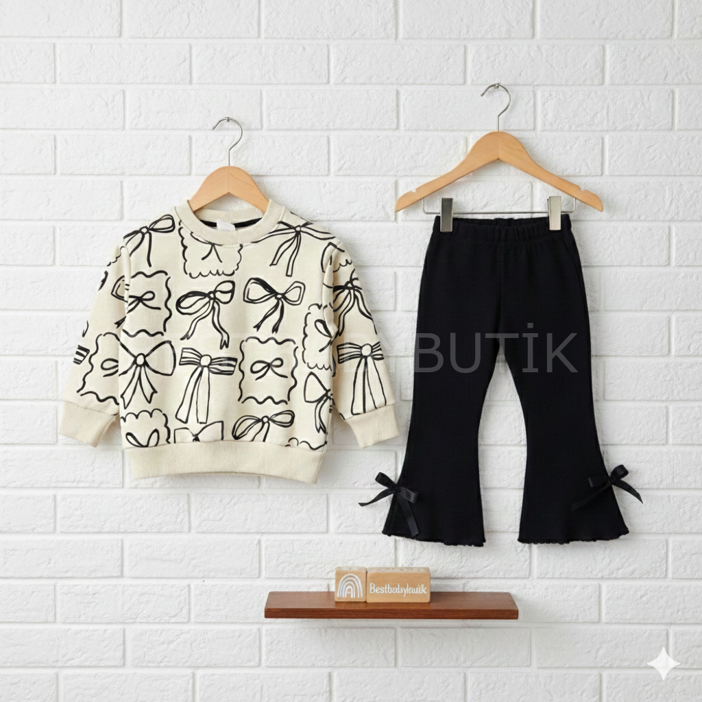 Premium Kurdaleli İspanyol Paça 2’Li Takım 2-7 YAŞ