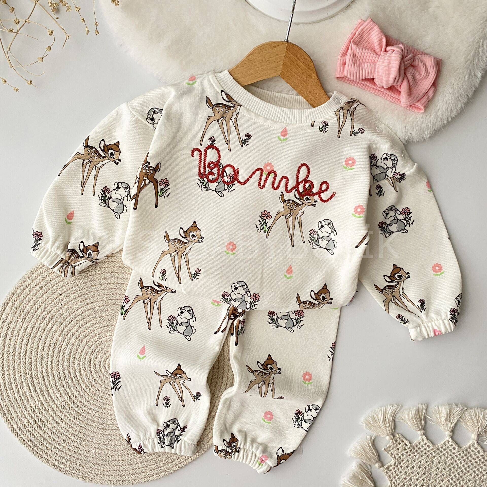 Bambi Baskılı Oversize 2’Li Takım