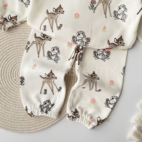 Bambi Baskılı Oversize 2’Li Takım