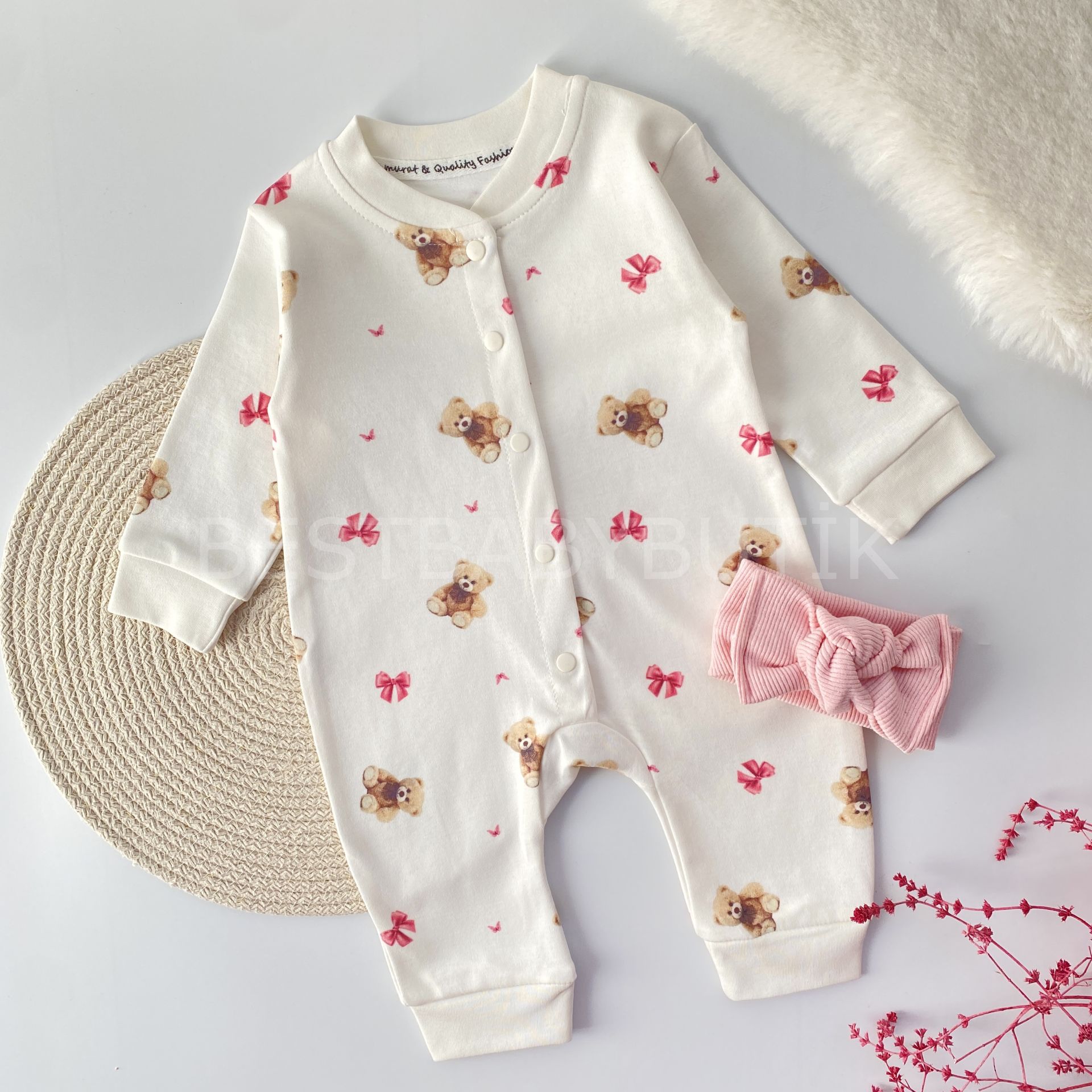 AYICIK FİYONKLU %100 PAMUK TULUM 6-9 AY