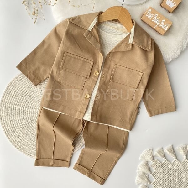 Keten Ceketli 3’Lü Takım