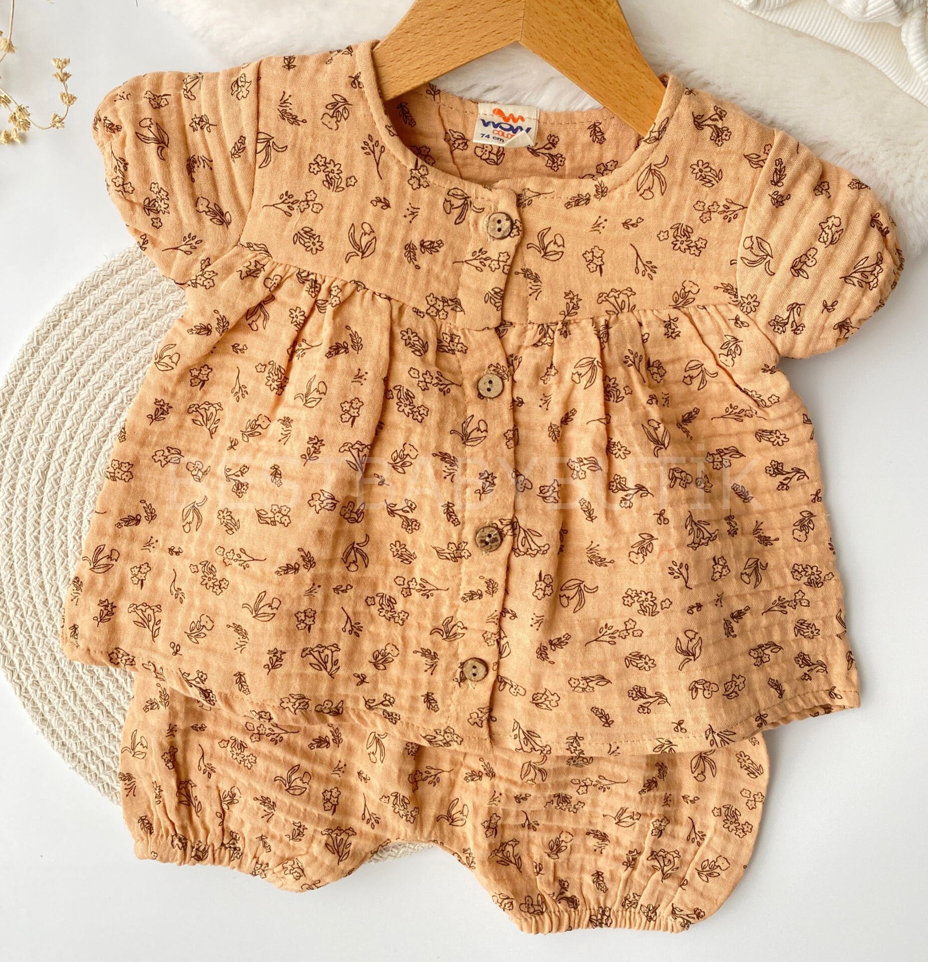 Müslin Çiçekli 2’Li Takım 6-9 AY