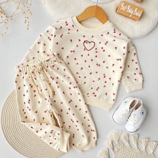 Premium Zara Çıtır Çiçekli Eşofman Takımı