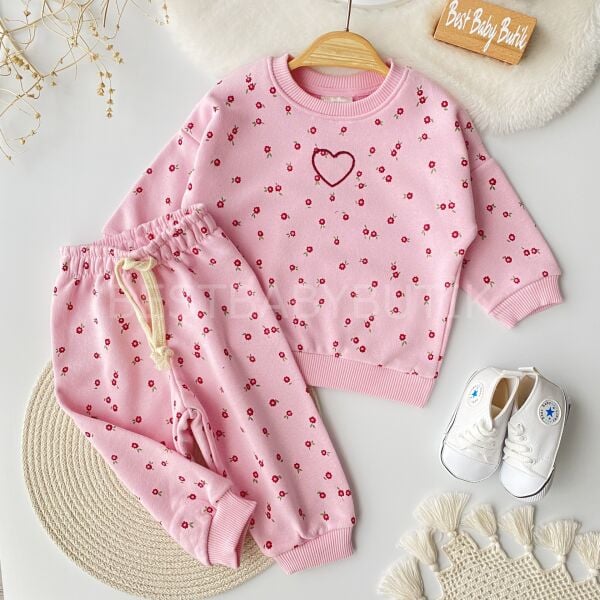 Premium Zara Çıtır Çiçekli Eşofman Takımı