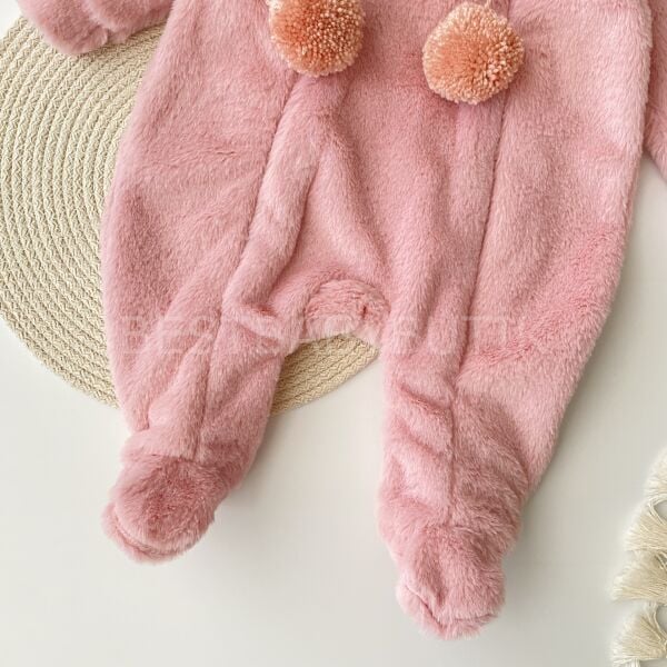 Tavşan Pofidik Çift Fermuarlı Pamuk Astarlı Tulum