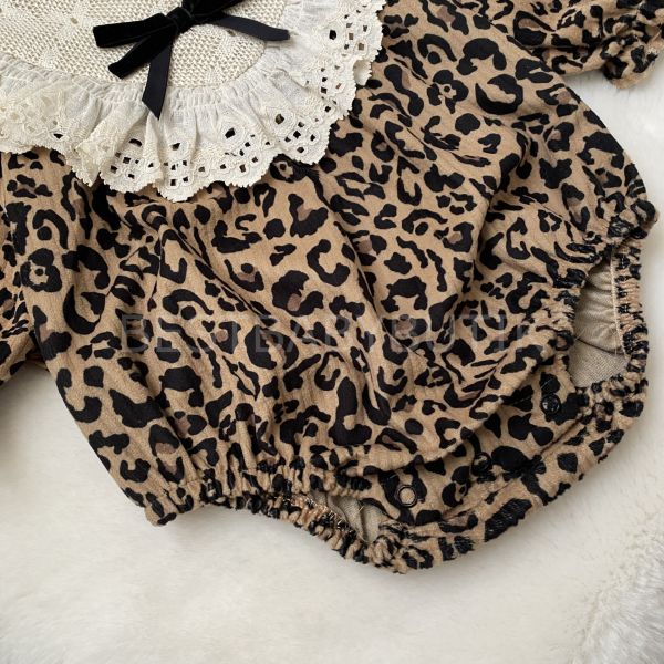PERY FİSTO DETAYLI LEOPAR ROMPER