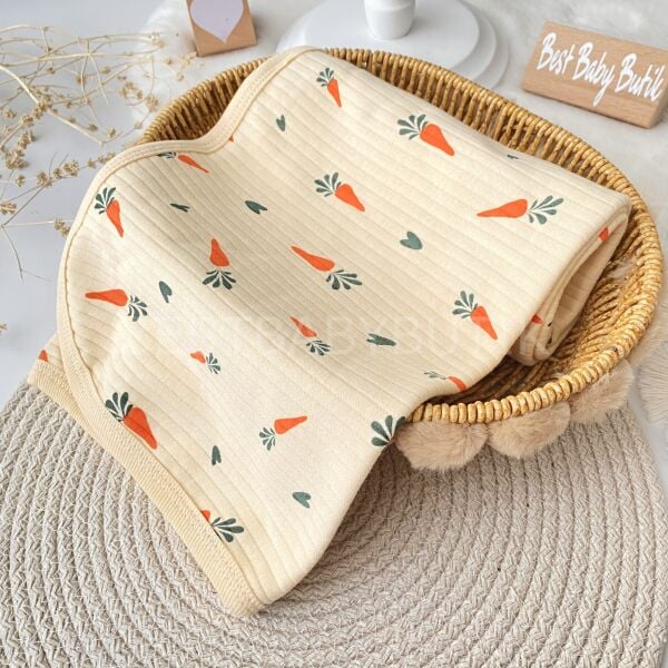 Havuç Desenli Tek Katlı Battaniye 85x85