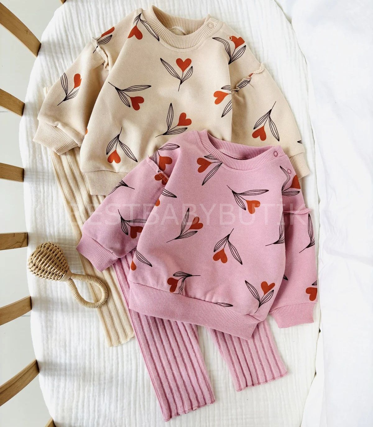 KALPLİ LALELER OVERSİZE TAYTLI 2’Lİ TAKIM (2-6 YAŞ)