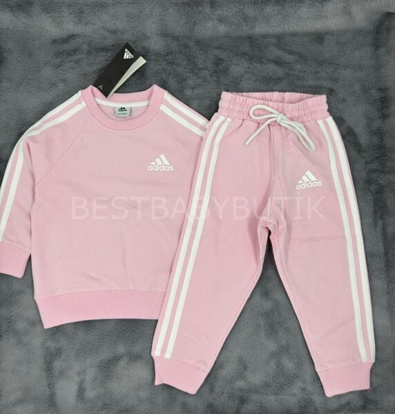 Premium Adidas Baskılı 2 İplik Mevsimlik Oversize 2’Li Takım 2-3 YAŞ