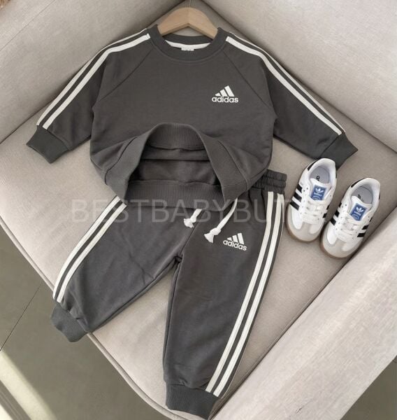 Premium Adidas Baskılı 2 İplik Mevsimlik Oversize 2’Li Takım