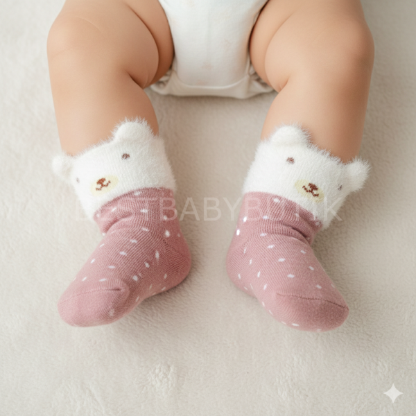 Sevimli Figürlü Havlu Çorap