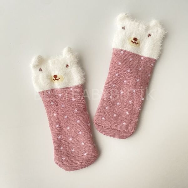 Sevimli Figürlü Havlu Çorap