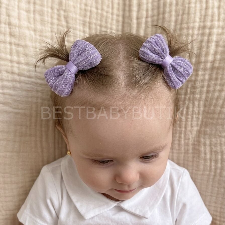 Mor Kadife Simli Kurdaleli Pens Toka