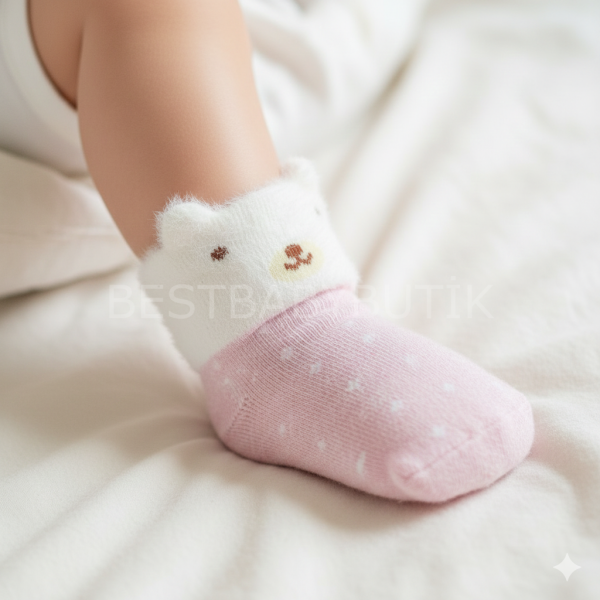 Sevimli Figürlü Havlu Çorap