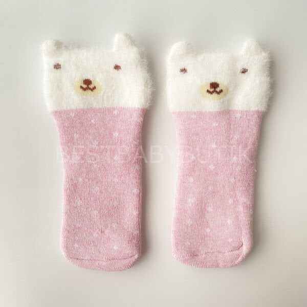 Sevimli Figürlü Havlu Çorap