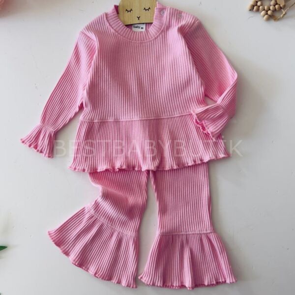 Mevsimlik Yelekli İspanyol Paça 2’Li Takım