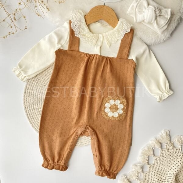 Çiçek Nakış Cep Detaylı Fisto Yakalı Jakarlı Tülüm