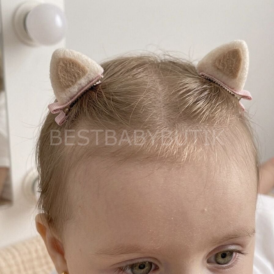 Kedi Kulak Detaylı 2’li Toka