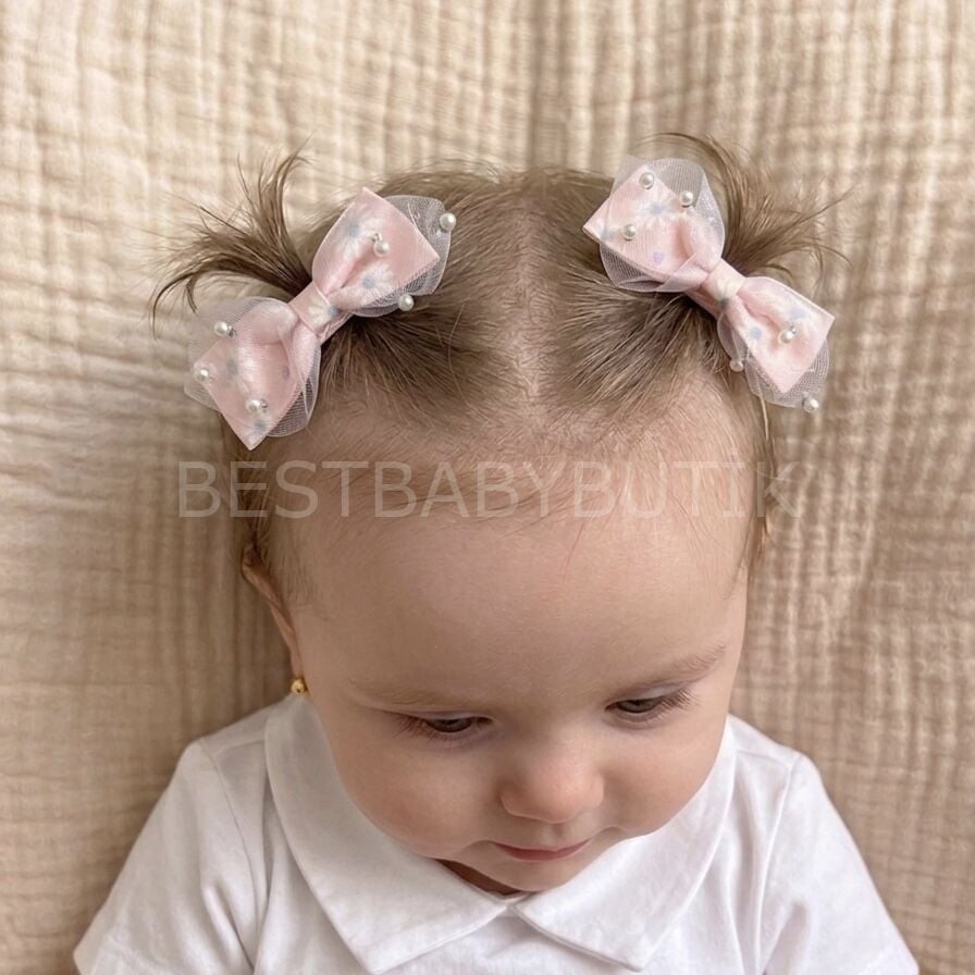 Pembe İncili 2’li Pens Toka