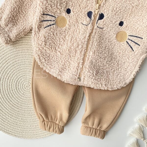 Sevimli Kedicikli Muffy Kapşonlu 3’Lü Takım 18-24 AY