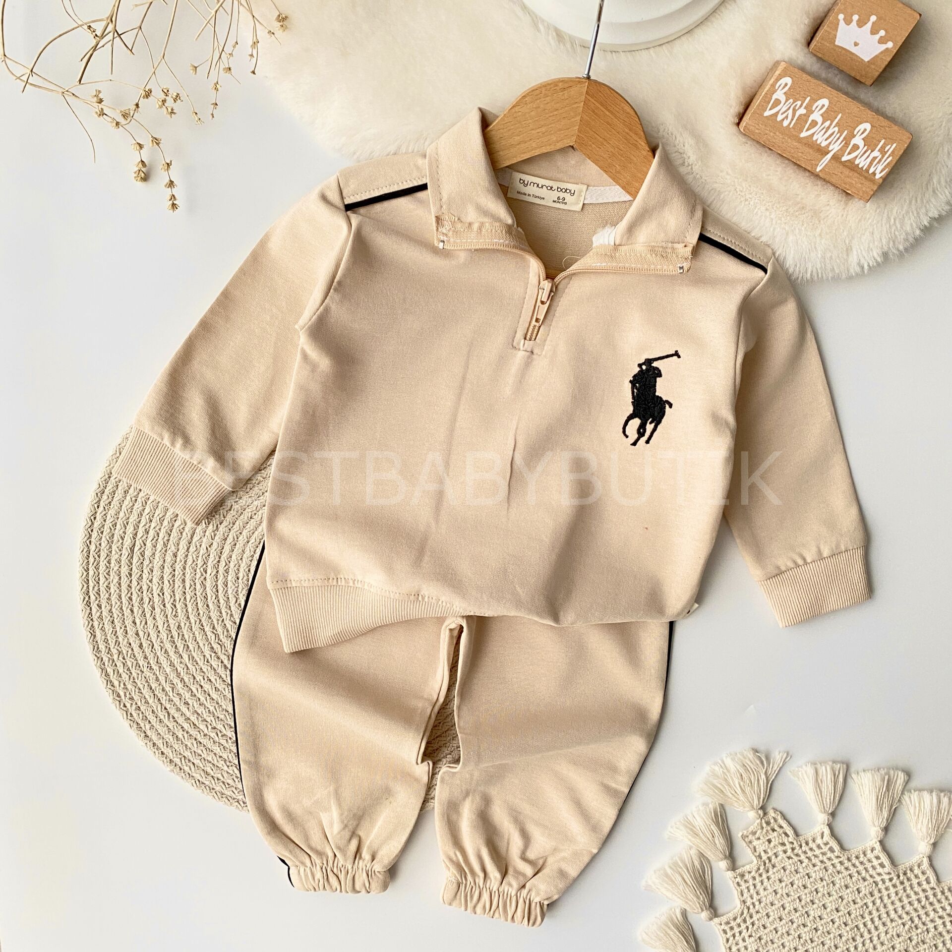 USPA Nakışlı Önden Yarım Fermuarlı Mevsimlik Takım