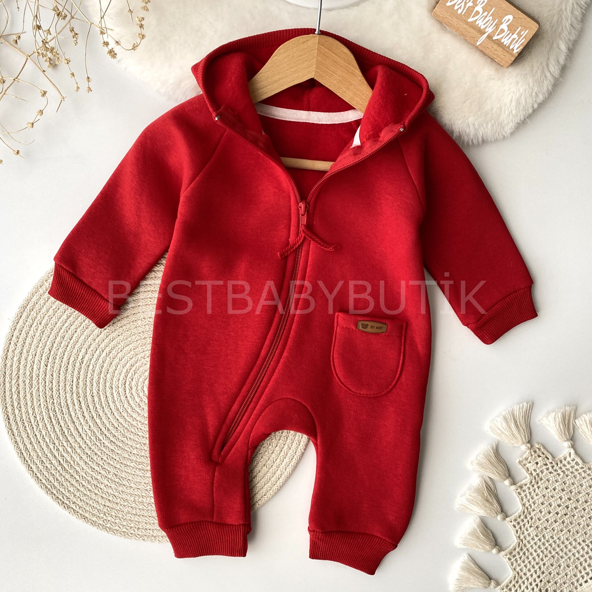 Muffy Armalı Yumuşacık Şardonlu Cepli Tulum