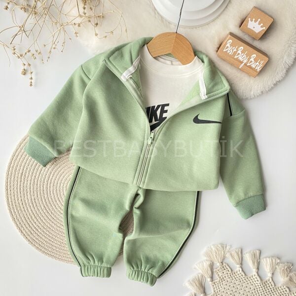 Nike Baskılı Şardonlu 3’Lü Eşofman Takımı