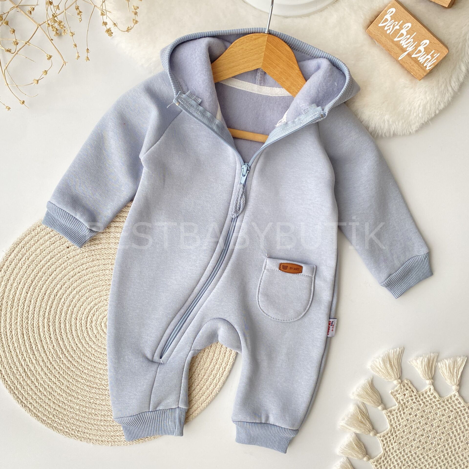 Muffy Armalı Yumuşacık Şardonlu Cepli Tulum