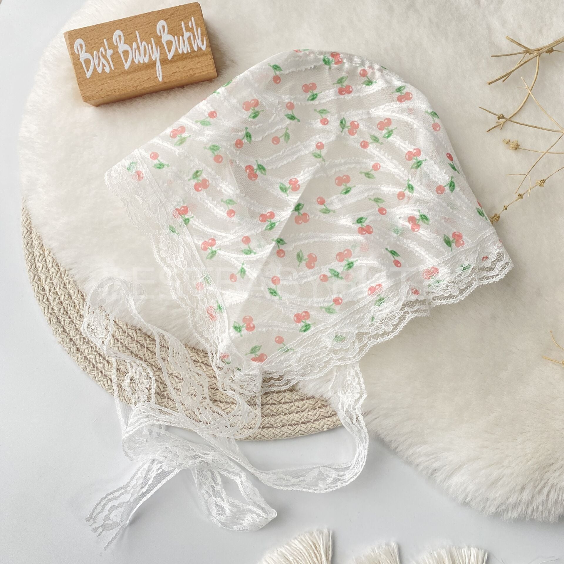 Somon Çiçekli Bohem Dantelli Taç