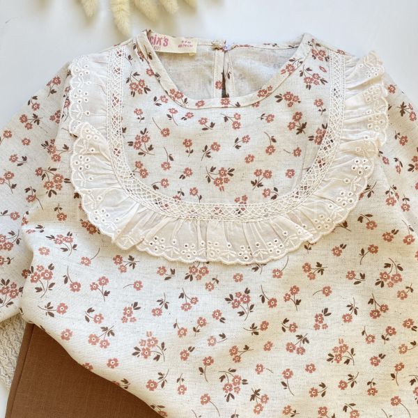 ZARA KETEN ÇITIR ÇİÇEKLİ BOL PAÇA 2’Lİ TAKIM